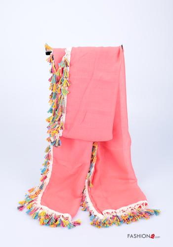 Bufanda  macramé con flecos - ph 1