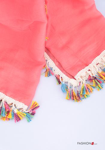 Bufanda  macramé con flecos - ph 3