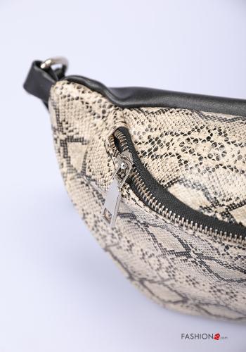 Marsupio Fantasia pitonata con zip - ph 4