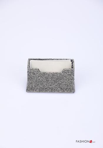 Porta biglietti da visita con strass - ph 1