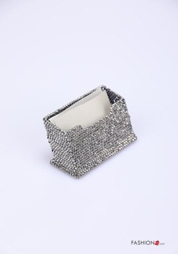 Porta biglietti da visita con strass - ph 2
