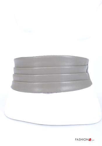 Cintura ecopelle con bottoni - ph 3