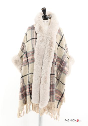 Mantella Fantasia tartan con frange - ph 1
