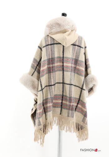 Mantella Fantasia tartan con frange - ph 2