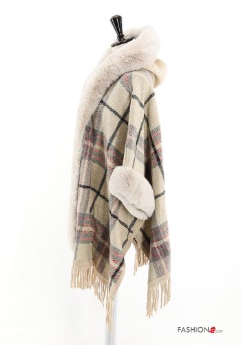 Mantella Fantasia tartan con frange - ph 3