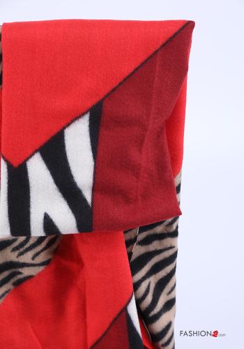 Bufanda Estampado animal con flecos - ph 2