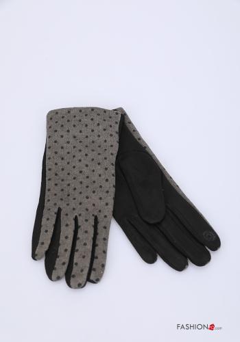 Gants Imprimé à pois