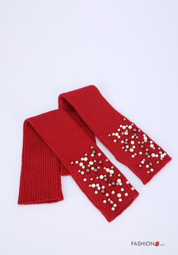 Manicotti in Misto Cashmere con perle con borchie - ph 1