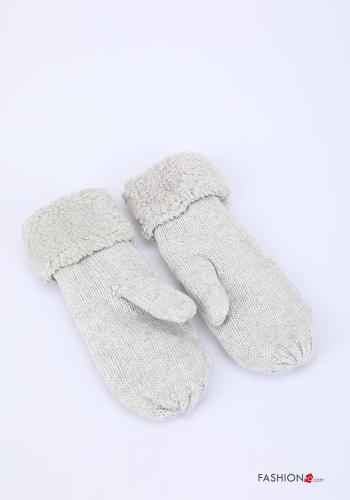 Luvas em Lã mista com pérolas com tachas - ph 2