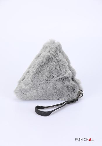 faux fur Bag with zip - ph 1