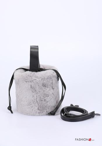 Borsa pelliccia sintetica con tracolla - ph 2