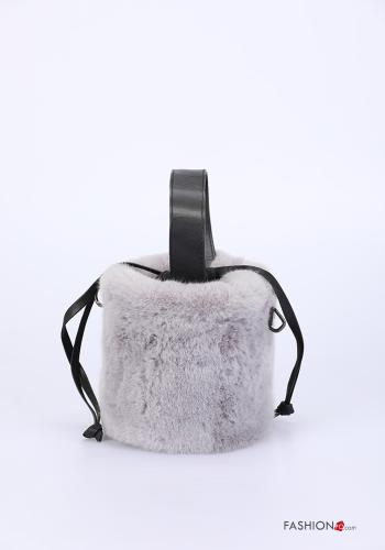 Borsa pelliccia sintetica con tracolla - ph 3