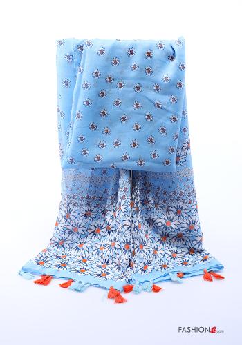 Écharpe à Imprimé Floral à franges - ph 1