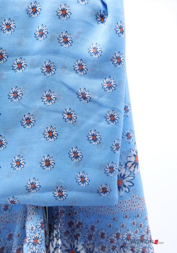 Écharpe à Imprimé Floral à franges - ph 2