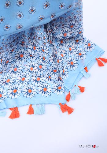 Écharpe à Imprimé Floral à franges - ph 3