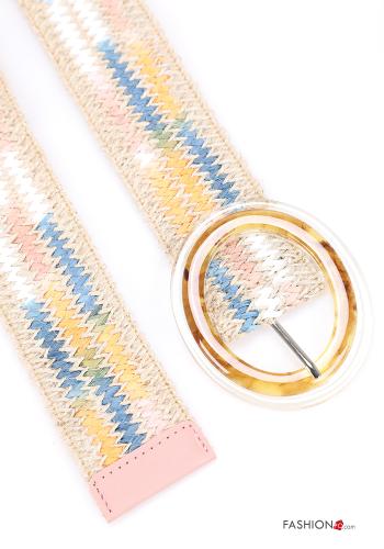 Ceinture en Lin ajustable Imprimé coloré - ph 2