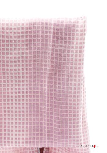 Vichy Muster Schal mit Fransen - ph 2