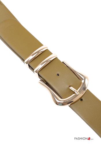 faux leather adjustable Belt - ph 2