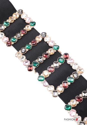 Belt with rhinestones with elastic - ph 2