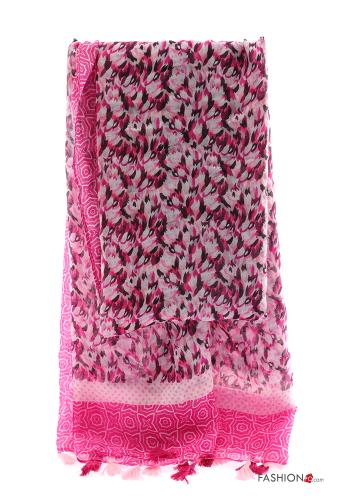 Bufanda Estampado Floral con flecos - ph 2