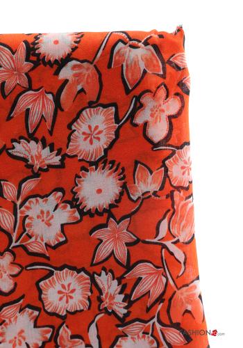 Floral Scarf with fringe - ph 3