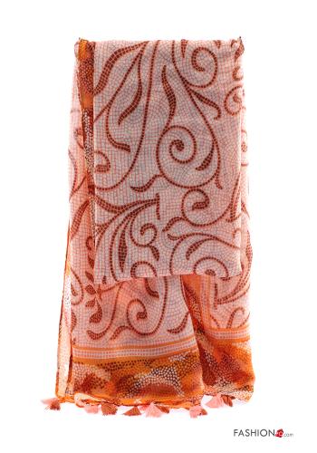 Patterned Scarf with fringe - ph 2