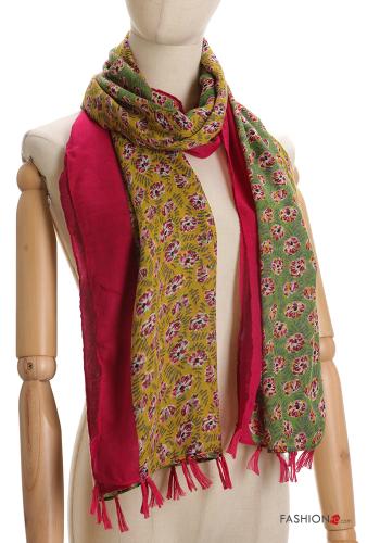 Bufanda Estampado Floral con flecos