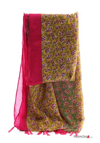 Bufanda Estampado Floral con flecos - ph 2