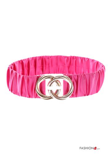 Ceinture faux cuir avec élastique