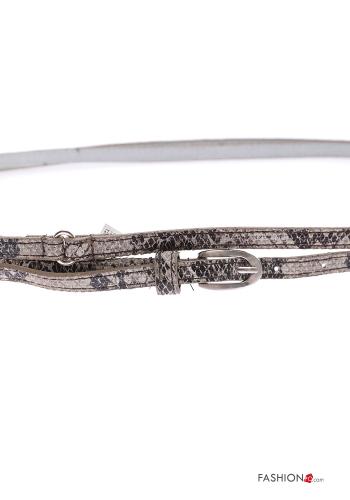 Python Muster verstellbarer Gürtel aus Echtes Leder - ph 2
