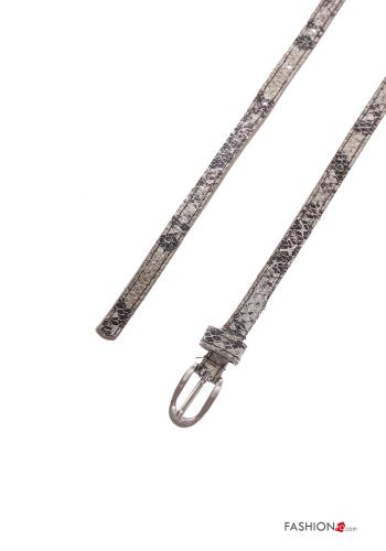 Python Muster verstellbarer Gürtel aus Echtes Leder - ph 3