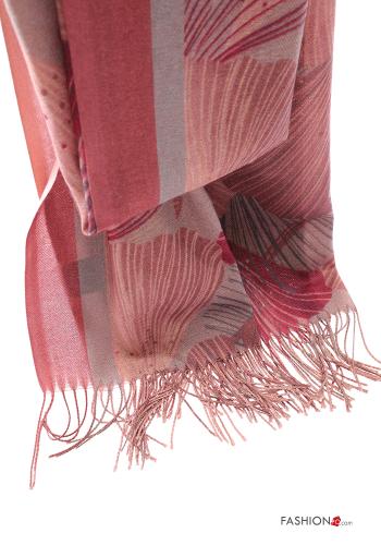 Abstrakte Muster Schal mit Fransen - ph 4