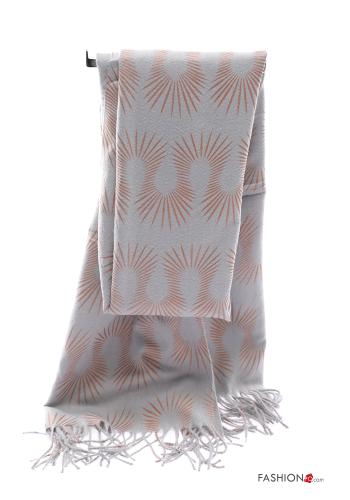 Sciarpa Fantasia astratta con frange - ph 2