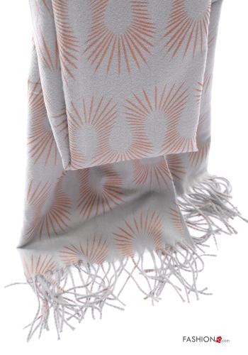 Sciarpa Fantasia astratta con frange - ph 4