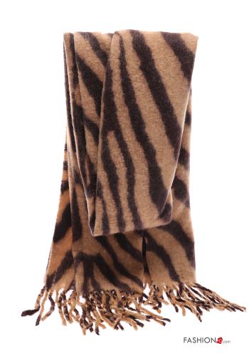Sciarpa Fantasia animalier con frange - ph 2