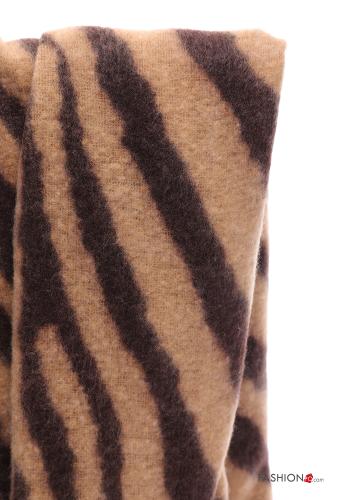 Sciarpa Fantasia animalier con frange - ph 3
