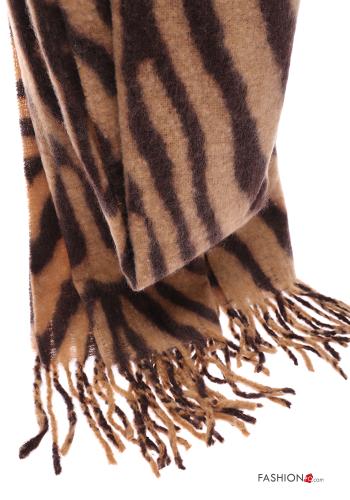 Sciarpa Fantasia animalier con frange - ph 4
