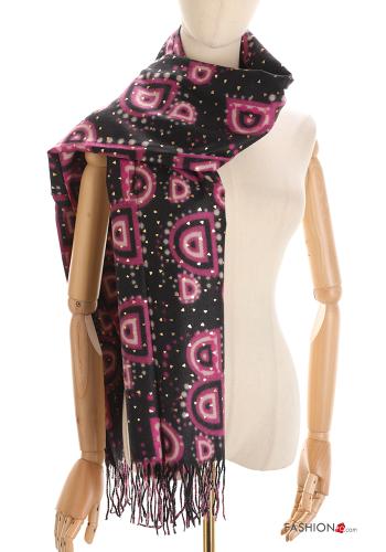 Patterned Scarf with fringe - ph 1