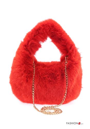 faux fur Handbag with shoulder strap