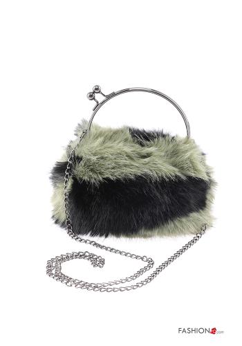faux fur Handbag with shoulder strap