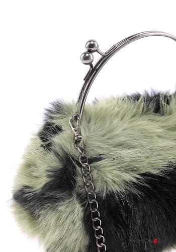 faux fur Handbag with shoulder strap - ph 4