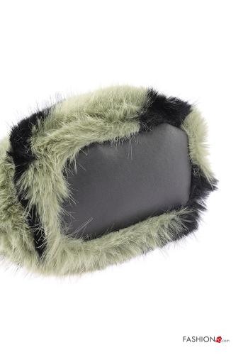 faux fur Handbag with shoulder strap - ph 6
