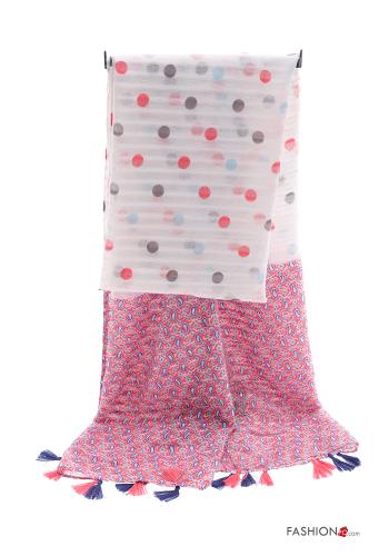 Bufanda Estampado de lunares con flecos - ph 2
