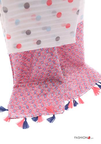 Bufanda Estampado de lunares con flecos - ph 4