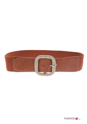 faux leather Belt with elastic