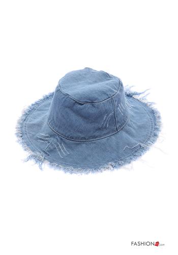 chapéu em Algodão denim com franja - ph 1