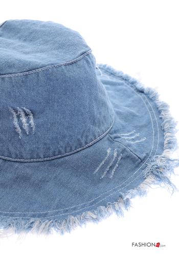 chapéu em Algodão denim com franja - ph 3