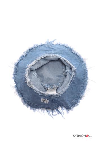 chapéu em Algodão denim com franja - ph 4