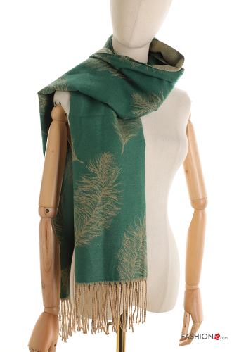 Patterned Scarf with fringe