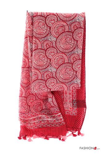 Patterned Scarf with fringe - ph 2
